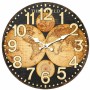 Reloj de Pared Signes Grimalt Mapamundi Madera MDF 4 x 34 x 34 cm