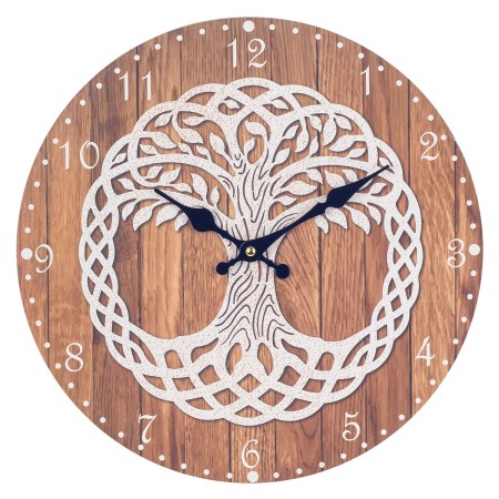 Reloj de Pared Signes Grimalt Árbol Madera 4 x 34 x 34 cm