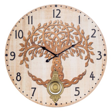 Reloj de Pared Signes Grimalt Árbol Madera 4 x 58 x 58 cm