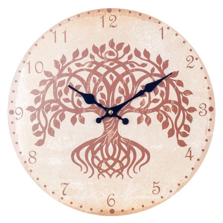 Reloj de Pared Signes Grimalt Árbol Madera 4 x 34 x 34 cm