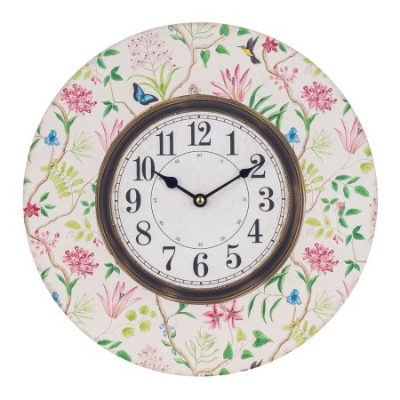 Reloj de Pared Signes Grimalt Flores Madera 4 x 34 x 34 cm