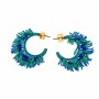 Boucles d´oreilles Femme Lola Casademunt Bleu Turquoise Granite