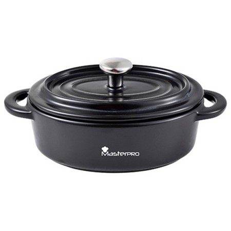 Casserole Masterpro Ovale Noir Grès black (16 x 9,8 x 4,5 cm)