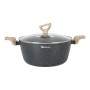 Casserole avec Couvercle en Verre Quttin Nature Aluminium forgé (Ø 28 cm)