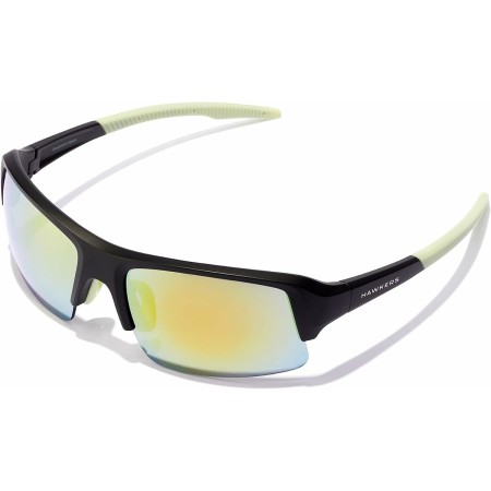 Lunettes de soleil Unisexe Hawkers Bat Ø 45 mm Jaune Noir