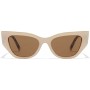 Gafas de Sol Unisex Hawkers Manhattan Ø 50 mm Crema Habana