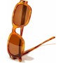 Lunettes de soleil Unisexe Hawkers Twist Marron Ø 49 mm