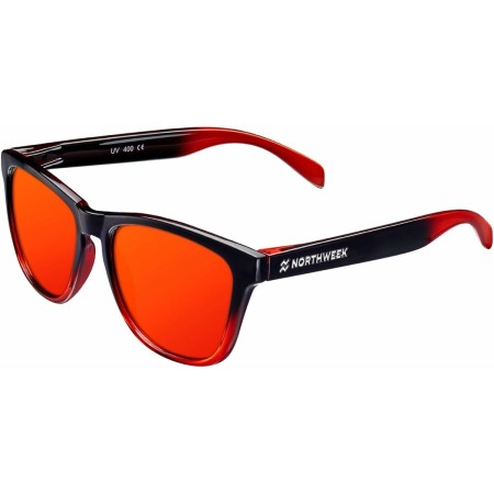 Lunettes de soleil Unisexe Northweek Gradiant Ø 47 mm Noir Rouge