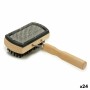 Brosse pour Chiens Double Bois Marron 13 x 5 x 22 cm (24 Unités)