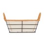 Cesta Multiusos Con asas Cuadrada Natural Metal Tela 26 x 14 x 21,7 cm (24 Unidades)