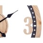 Reloj de Pared Negro Metal Madera MDF 60 x 60 x 4,5 cm (4 Unidades)