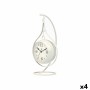 Reloj de Mesa Colgante Blanco Metal 18 x 33 x 17 cm (4 Unidades)