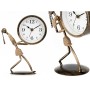 Reloj de Mesa Bronce Metal 15 x 23 x 10 cm (4 Unidades)
