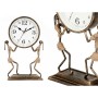 Reloj de Mesa Personas Bronce Metal 22 x 33 x 10 cm (4 Unidades)