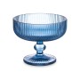 Coupe de glaces et de milkshakes Rayures Bleu Verre 310 ml (6 Unités)