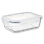 Fiambrera Transparente Silicona Vidrio de Borosilicato 640 ml 18,3 x 6,2 x 13,7 cm (24 Unidades)