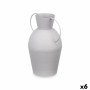 Jarrón Gris Acero 20 x 27 x 14 cm (6 Unidades)