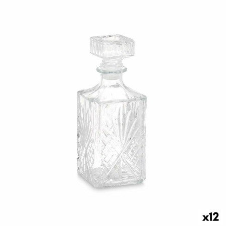 Bouteille en Verre Liqueur Losanges Transparent 900 ml (12 Unités)