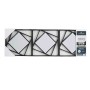 Ensemble de miroirs Carré Abstrait Noir polypropylène 78 x 26 x 2,5 cm (6 Unités)