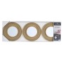 Ensemble de miroirs Rond Doré polypropylène 78 x 26 x 2,5 cm (6 Unités)
