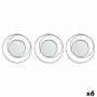 Ensemble de miroirs Rond Abstrait Argenté polypropylène 78 x 26 x 2,5 cm (6 Unités)