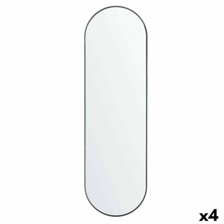 Ensemble de miroirs Oblongue Noir polypropylène 30 x 101 x 3 cm (4 Unités)