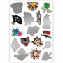 Set de Manualidades Clementoni 17 Temporary Mystery Tattoos