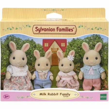 Figura Sylvanian Families 5706 Conejo Familia 4 Piezas