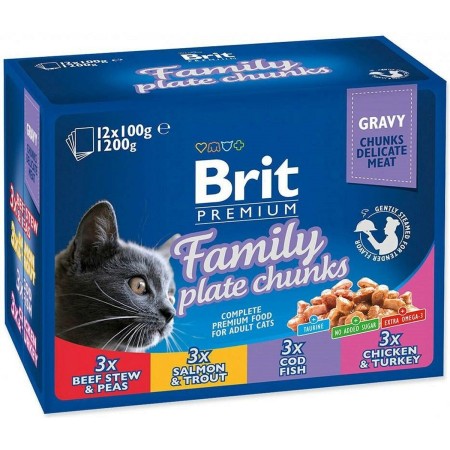 Aliments pour chat Brit Pouches Family Plate