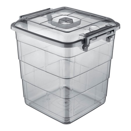 Boîte de rangement Confortime Tetris Gris Plastique (20 L)