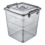 Boîte de rangement Confortime Tetris Gris Plastique (20 L)
