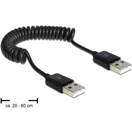 Câble USB DELOCK 83239 Noir 0,6 m