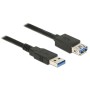 Cable Alargador USB DELOCK 85058 Negro 5 m