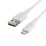 Câble USB vers Lightning Belkin CAA001BT0MWH Blanc 15 cm
