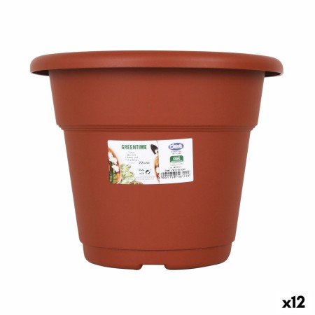 Pot Dem Greentime Ronde Marron ø 22 x 17,5 cm (12 Unités)