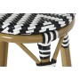 Taburete Home ESPRIT Bicolor Metal ratán sintético 39,5 x 39,5 x 74,5 cm