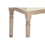 Banquette Home ESPRIT Blanc Naturel Polyester Bois d'hévéa 100 x 38 x 43 cm