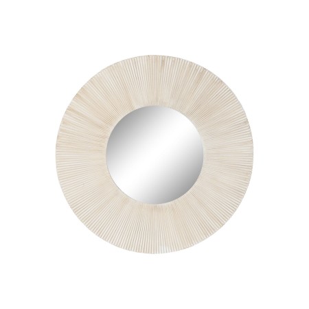 Miroir mural Home ESPRIT Blanc Bois MDF Indien Décapé 90 x 3,4 x 90 cm