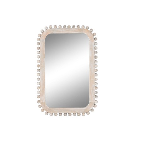 Miroir mural Home ESPRIT Blanc Bois de manguier Décapé 60 x 2,5 x 90 cm
