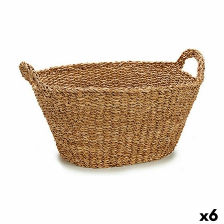 Cesto Con asas Marrón 50 L 60 x 31 x 43 cm (6 Unidades)