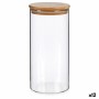 Boîte Marron Transparent Bambou Verre Borosilicaté 1,4 L 10,3 x 21 x 10,3 cm (12 Unités)