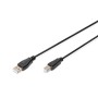 Cable USB A a USB B Digitus AK-300102-018-S Negro 1,8 m