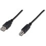 Cable USB A a USB B Digitus AK-300102-018-S Negro 1,8 m