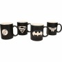 Juego de Tazas SD Toys Universo DC Negro 4 Piezas (4 Unidades)