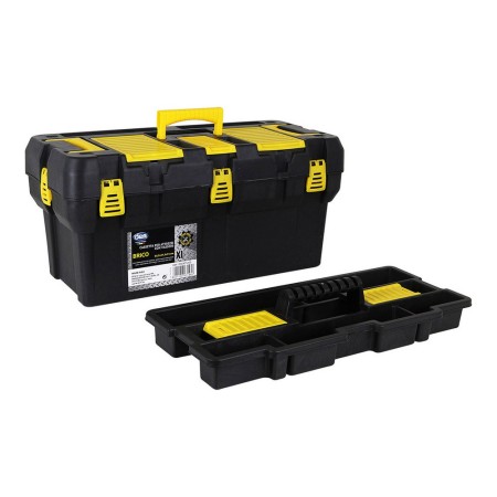 Boîte à outils Dem Brico XL Noir Jaune (65,5 x 31,5 x 31 cm)