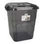 Boîte de rangement Confortime Tetris Gris Plastique (35 L)