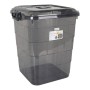 Boîte de rangement Confortime Tetris Gris Plastique (55 L)