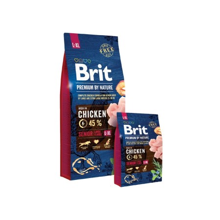 Pienso Brit Premium by Nature Senior L+XL Senior Manzana Pollo Maíz 20-40 Kg 15 kg