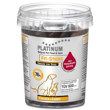 Snack para Perros Platinum Fit-Sticks Chicken + Rabbit 300 ml 300 g Pollo