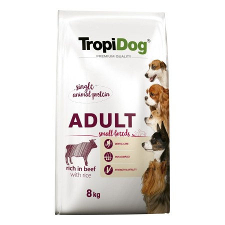 Nourriture Tropi Dog Premium Adult Small Adulte Veau Riz 8 kg